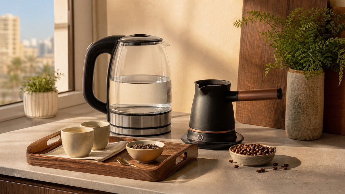 ركن مشروبات ساخنة منظم للبيت والمكتب | Organized hot drinks station for home and office